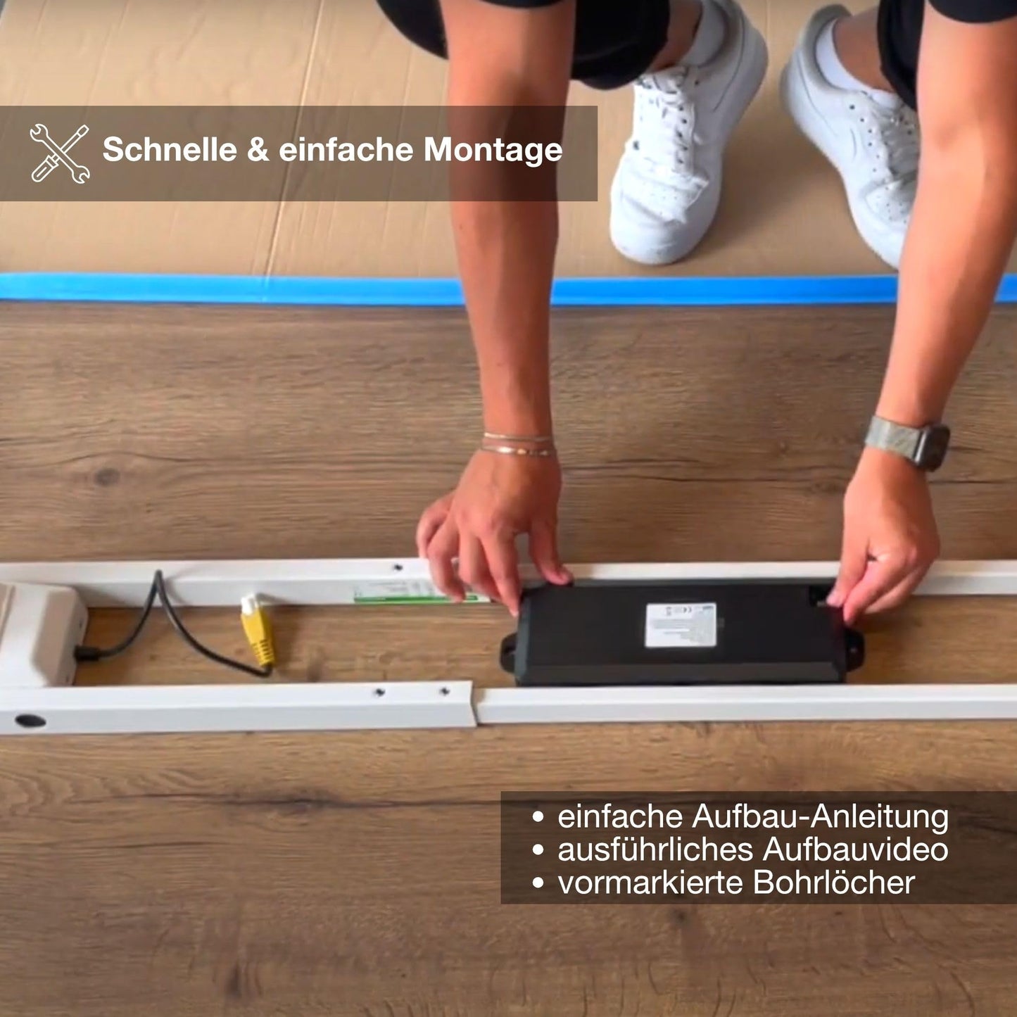 ASSMANN Elektrisch höhenverstellbarer Schreibtisch Y-Line 140x70cm Eiche Natura Silber, TÜV-Zertifiziert, Memoryfunktion, Kollisionsschutz, 5 Jahre Herstellergarantie einfache Montage für Büro und